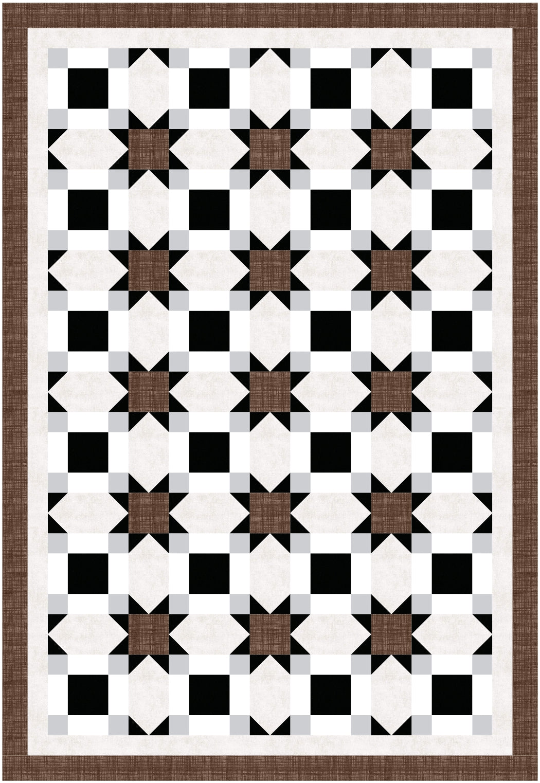 BL250 Vanishing Quilt pattern 3 sizes Accuquilt friendly rotary cutting included