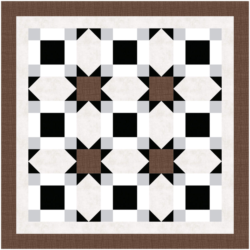 BL250 Vanishing Quilt pattern 3 sizes Accuquilt friendly rotary cutting included