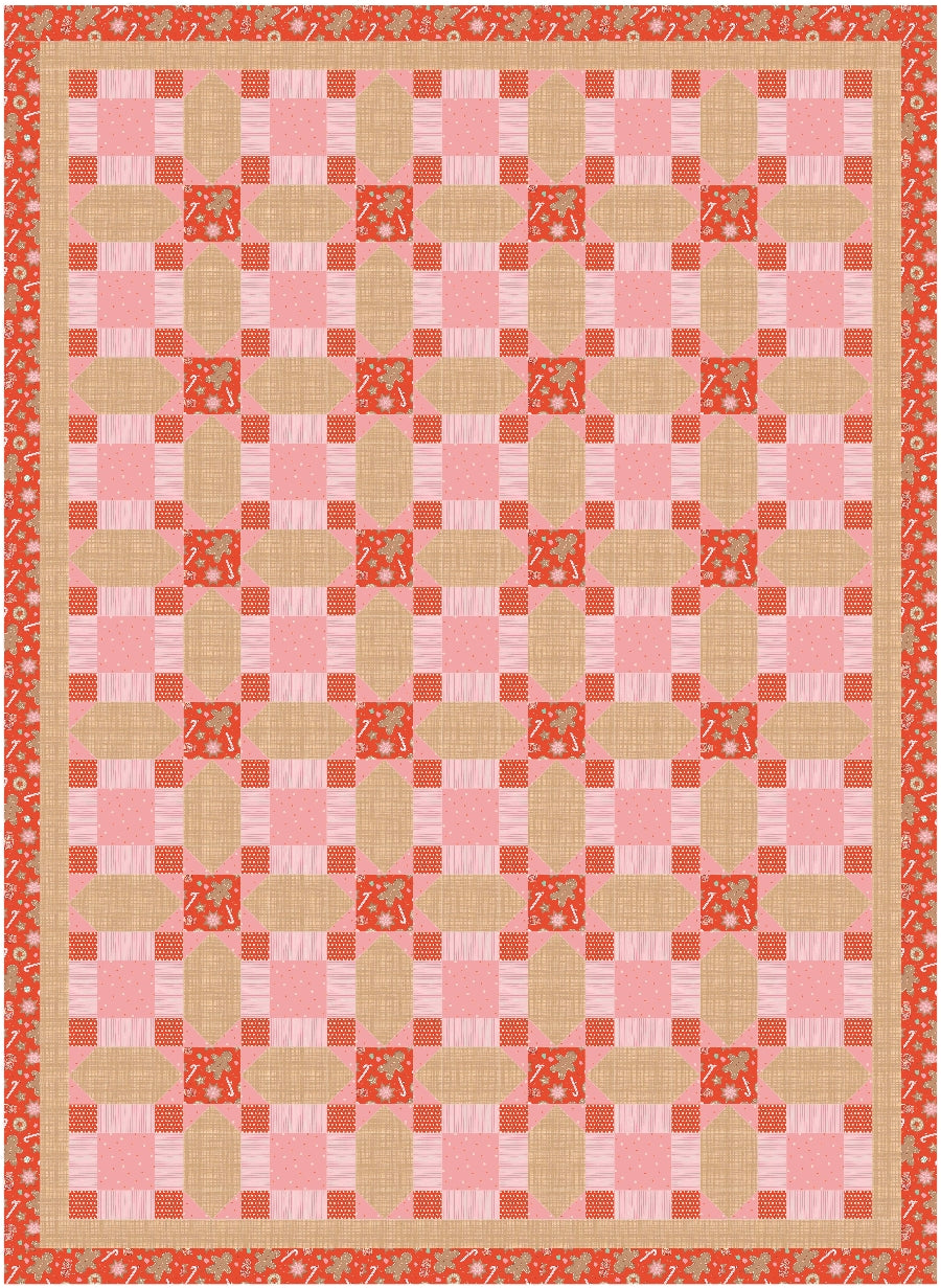 BL250 Vanishing Quilt pattern 3 sizes Accuquilt friendly rotary cutting included