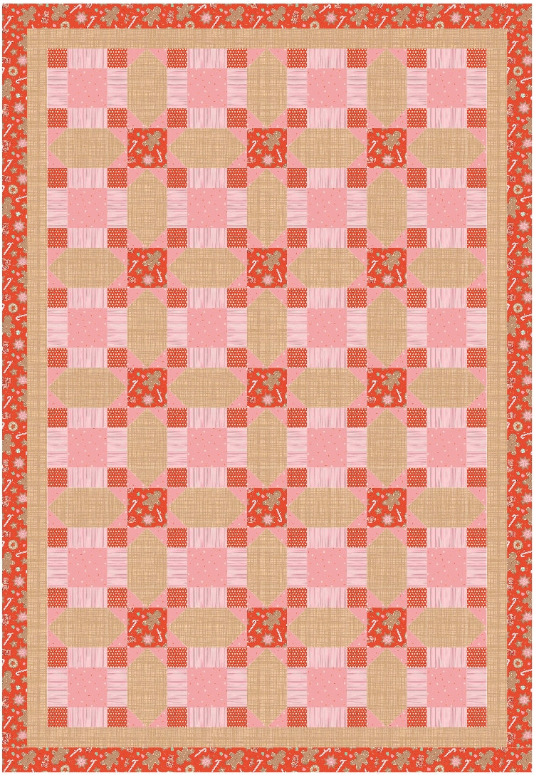 BL250 Vanishing Quilt pattern 3 sizes Accuquilt friendly rotary cutting included