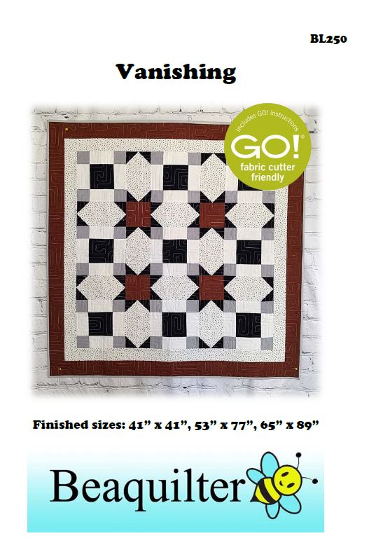 BL250 Vanishing Quilt pattern 3 sizes Accuquilt friendly rotary cutting included