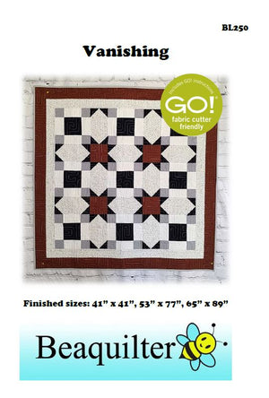 BL250 Vanishing Quilt pattern 3 sizes Accuquilt friendly rotary cutting included