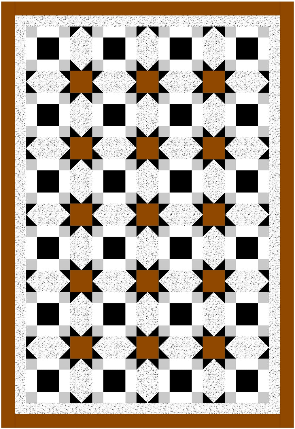 BL250 Vanishing Quilt pattern 3 sizes Accuquilt friendly rotary cutting included