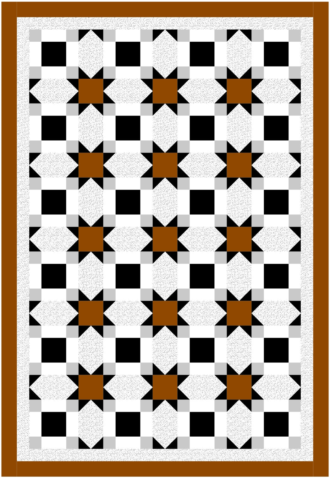 BL250 Vanishing Quilt pattern 3 sizes Accuquilt friendly rotary cutting included