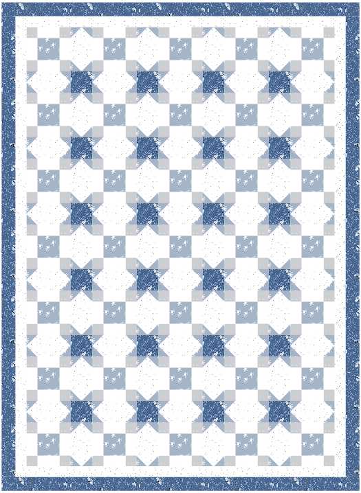 BL250 Vanishing Quilt pattern 3 sizes Accuquilt friendly rotary cutting included
