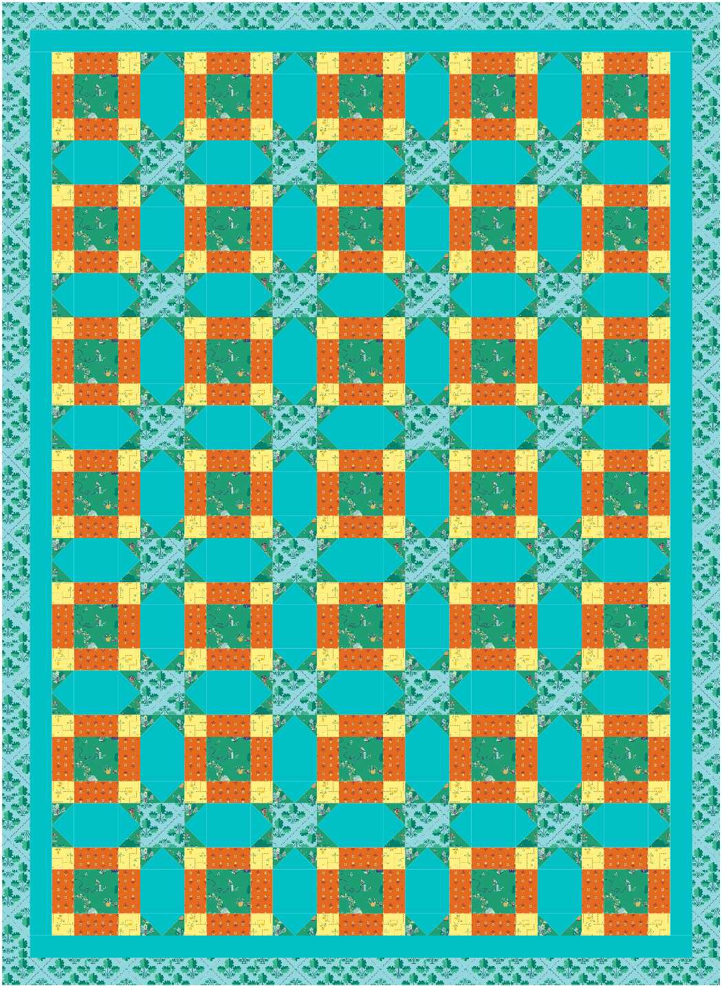 BL250 Vanishing Quilt KIT LARGE Noras Garden