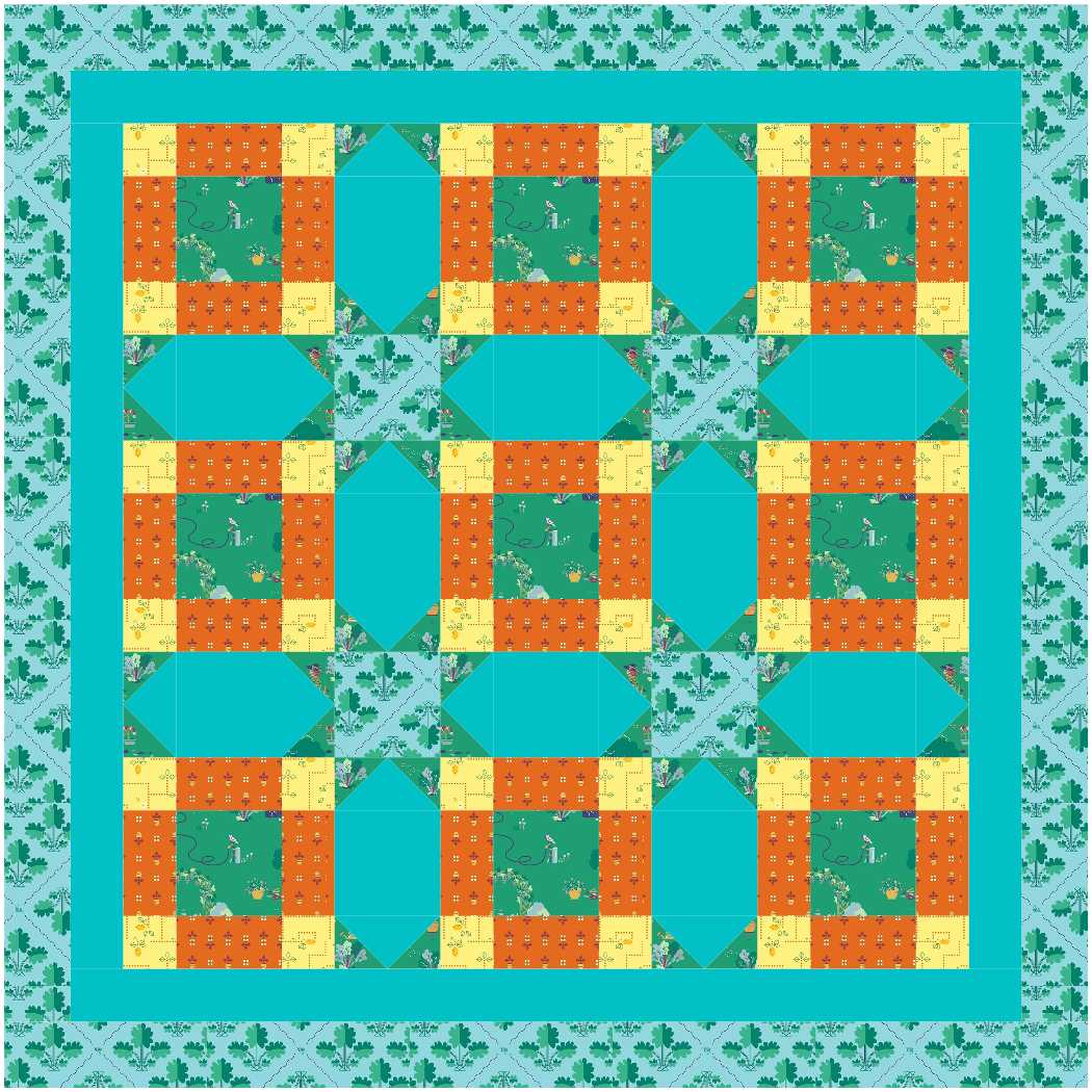 BL250 Vanishing Quilt KIT SMALL Noras Garden