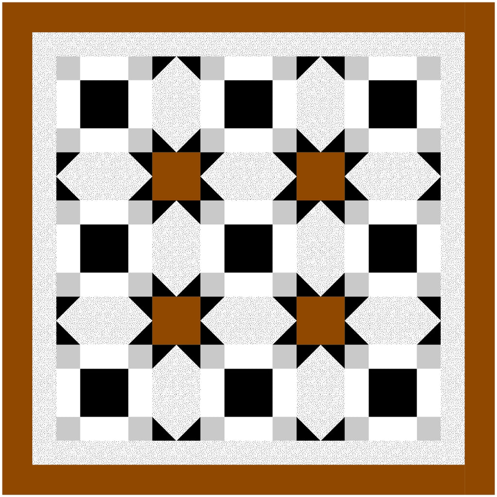 BL250 Vanishing Quilt pattern 3 sizes Accuquilt friendly rotary cutting included