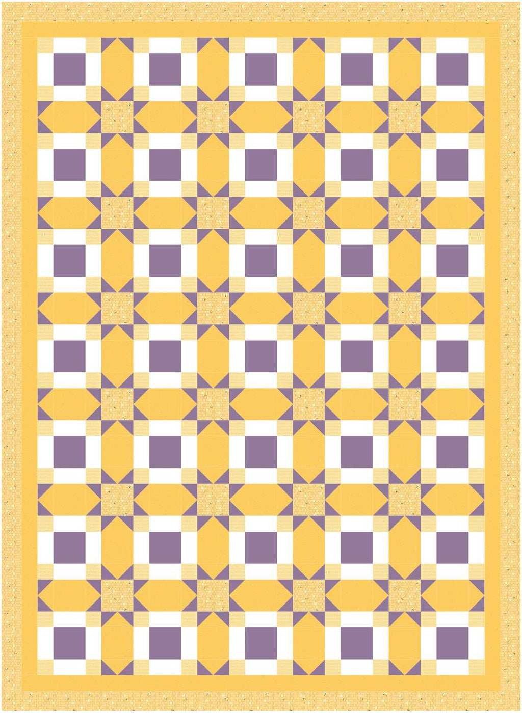 BL250 Vanishing Quilt pattern 3 sizes Accuquilt friendly rotary cutting included