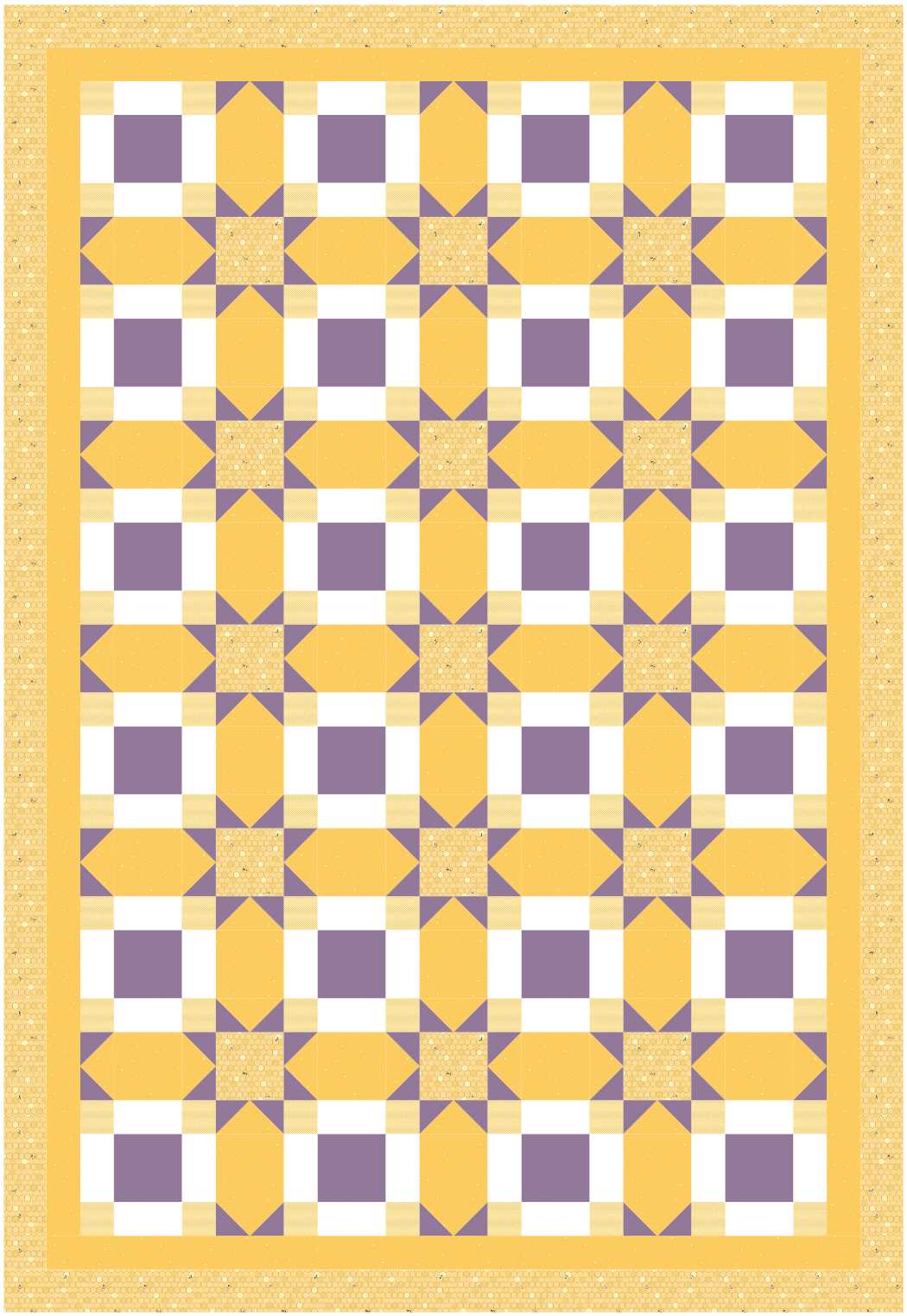 BL250 Vanishing Quilt pattern 3 sizes Accuquilt friendly rotary cutting included