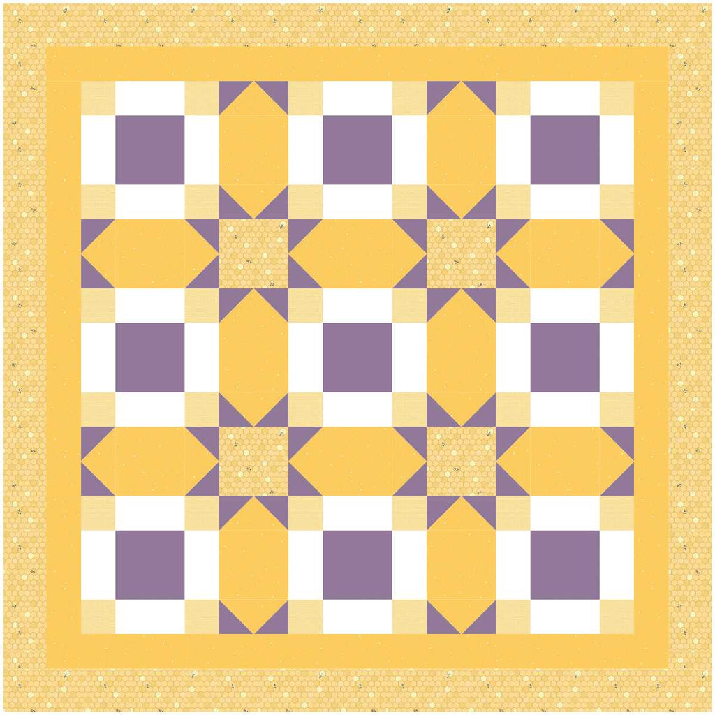 BL250 Vanishing Quilt pattern 3 sizes Accuquilt friendly rotary cutting included