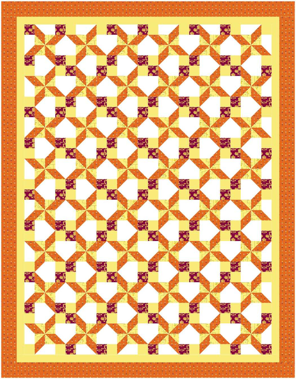 BL249 Waggle Dance Quilt KIT LARGE Norahs garden