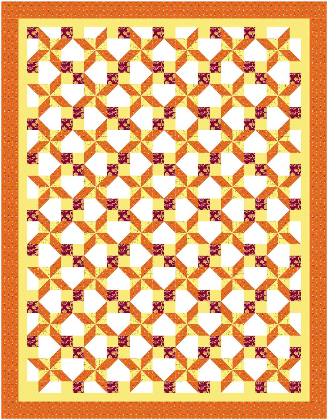 BL249 Waggle Dance Quilt KIT LARGE Norahs garden