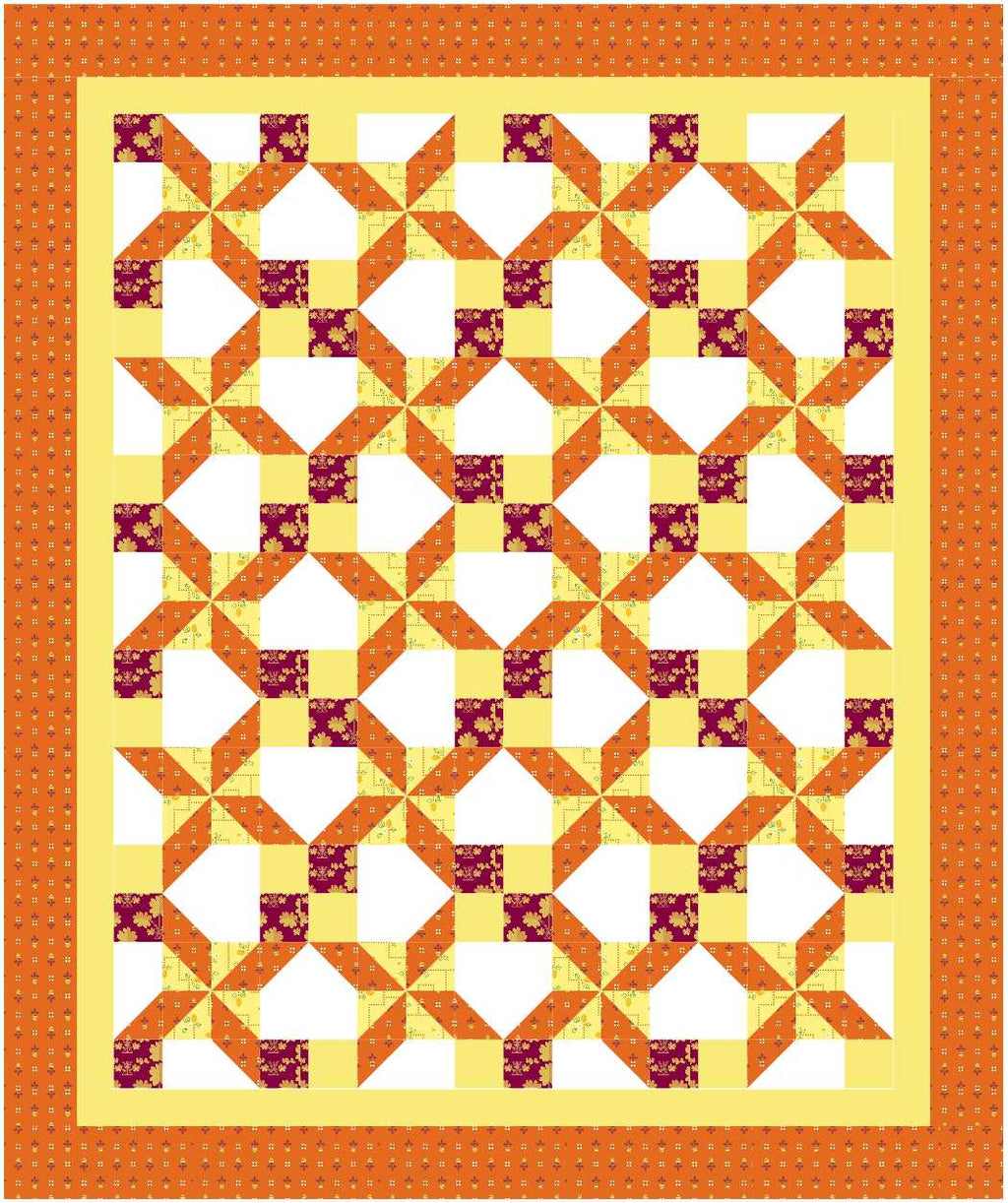BL249 Waggle Dance Quilt KIT MEDIUM Noras Garden