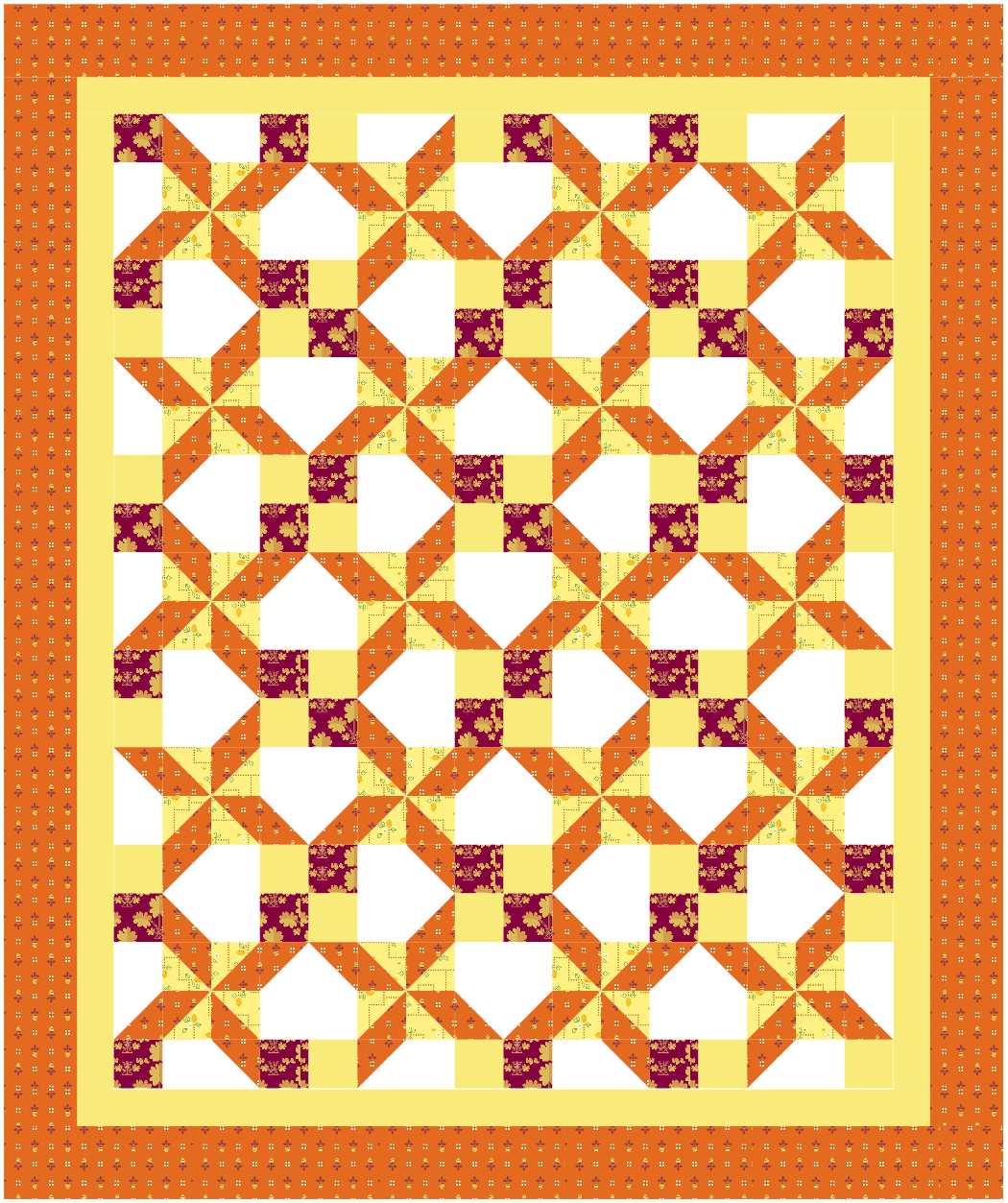 BL249 Waggle Dance Quilt KIT MEDIUM Noras Garden