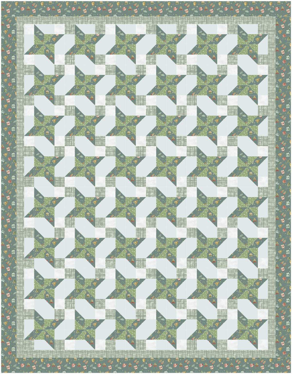 BL249 Waggle Dance Quilt fabric KIT LARGE
