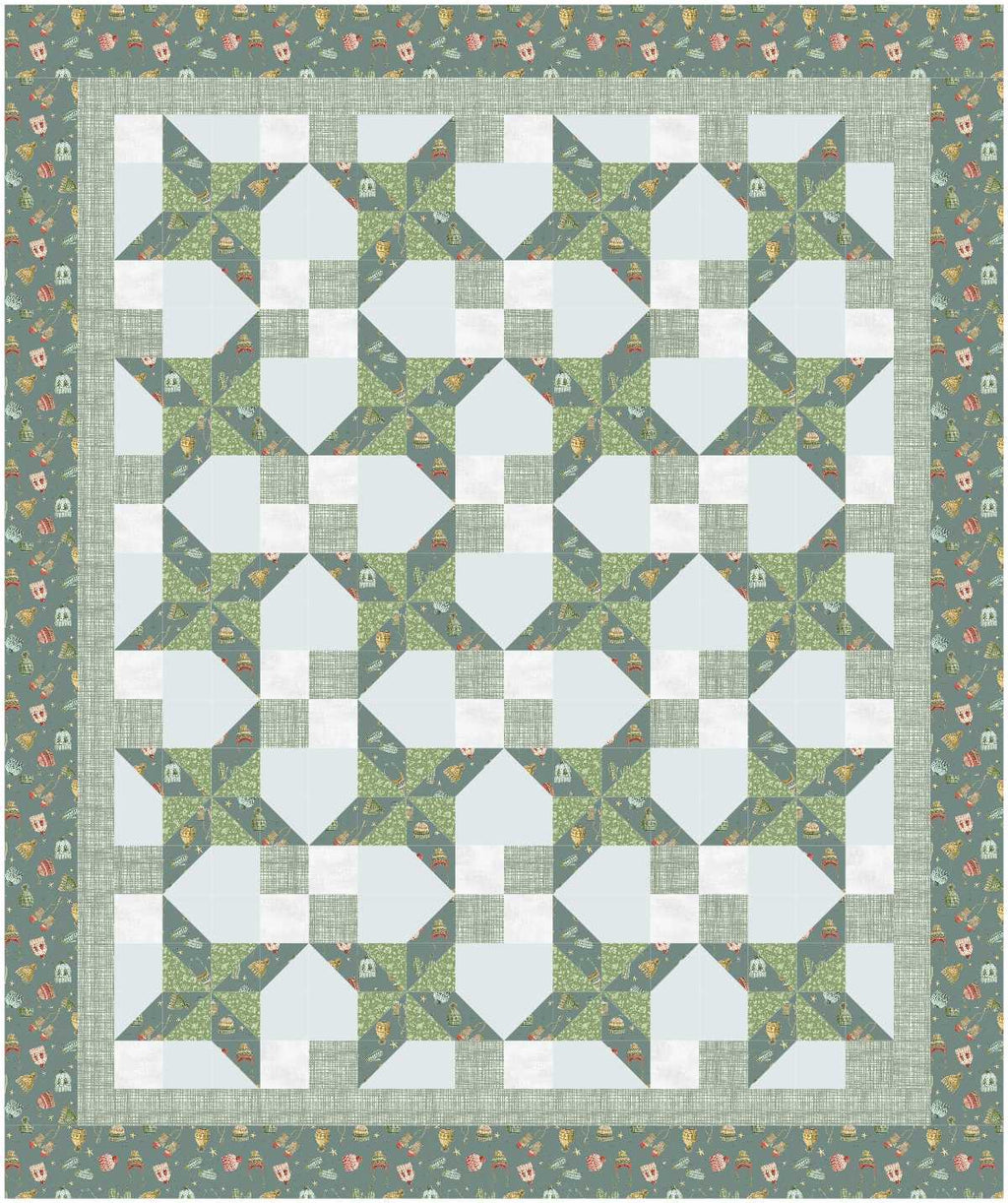 BL249 Waggle Dance Quilt fabric KIT MEDIUM