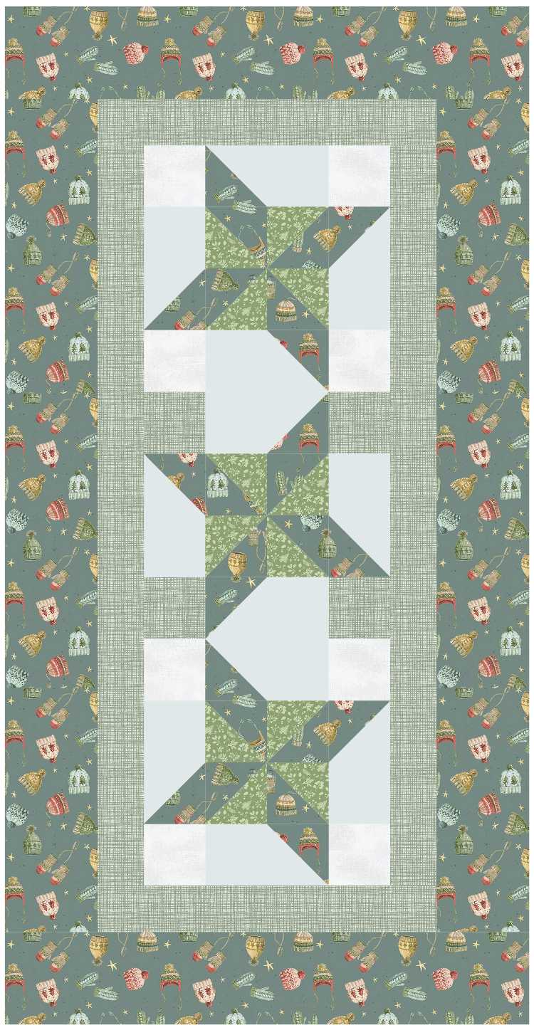 BL249 Waggle Dance Quilt fabric KIT SMALL