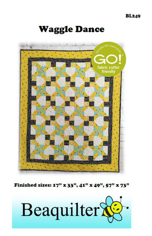 BL249 Waggle Dance Quilt pattern 3 sizes Accuquilt friendly rotary cutting included