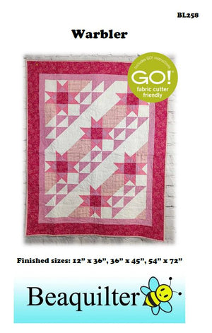 BL258 Warbler Quilt pattern 3 sizes Accuquilt friendly rotary cutting included plus 16 more QUBE options