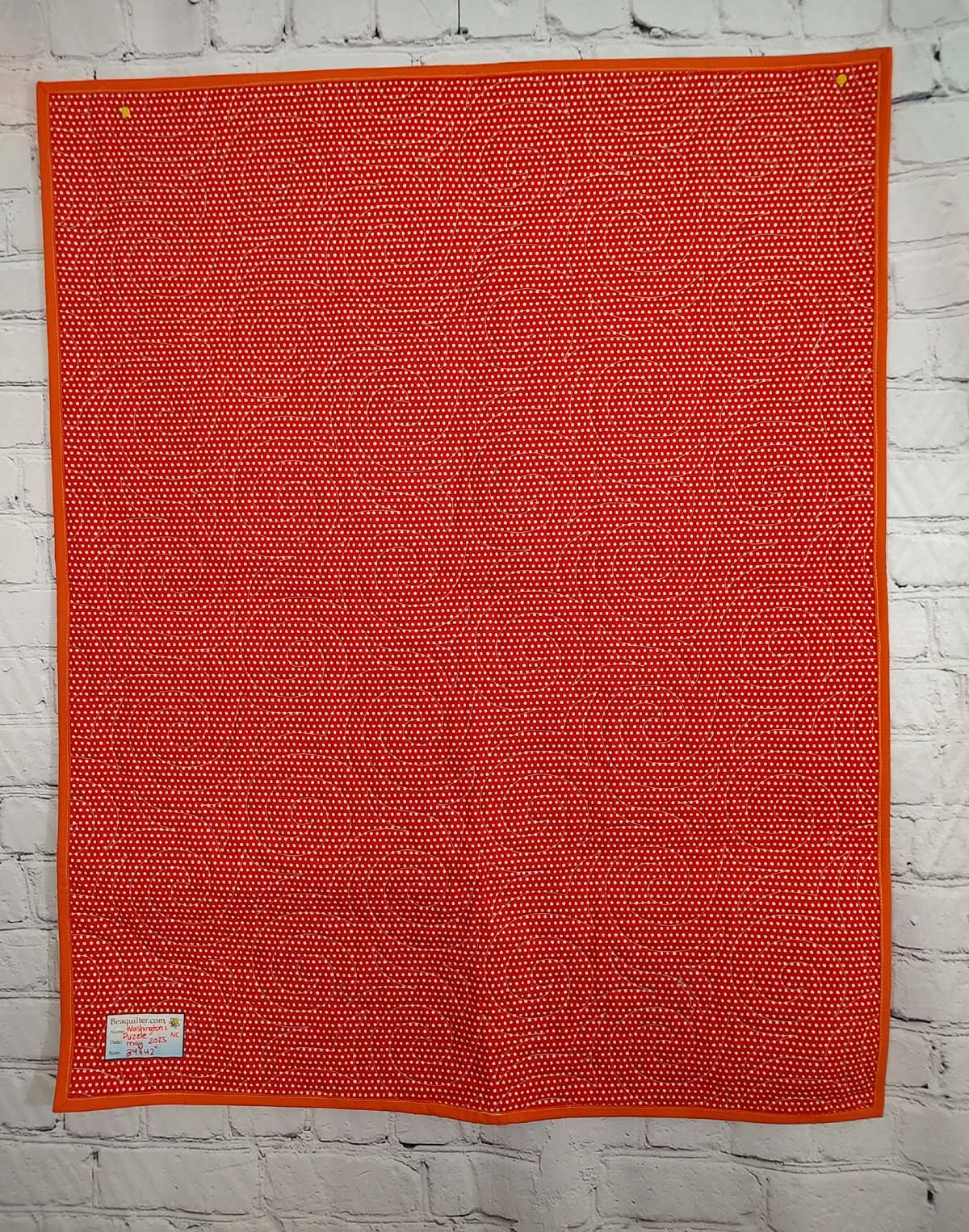 Washington's Puzzle Scrappy rainbow baby lap quilt