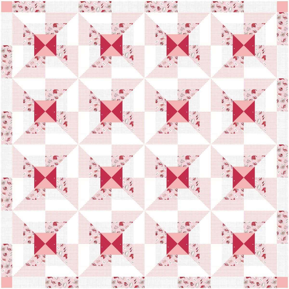 BL108 Whirly Gig Quilt Kit LARGE