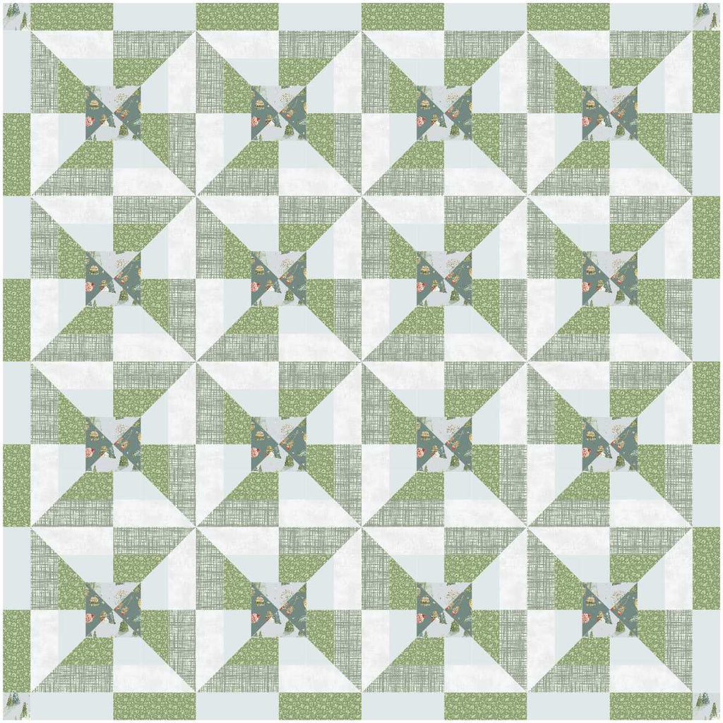 BL108 Whirly Gig Quilt Kit LARGE