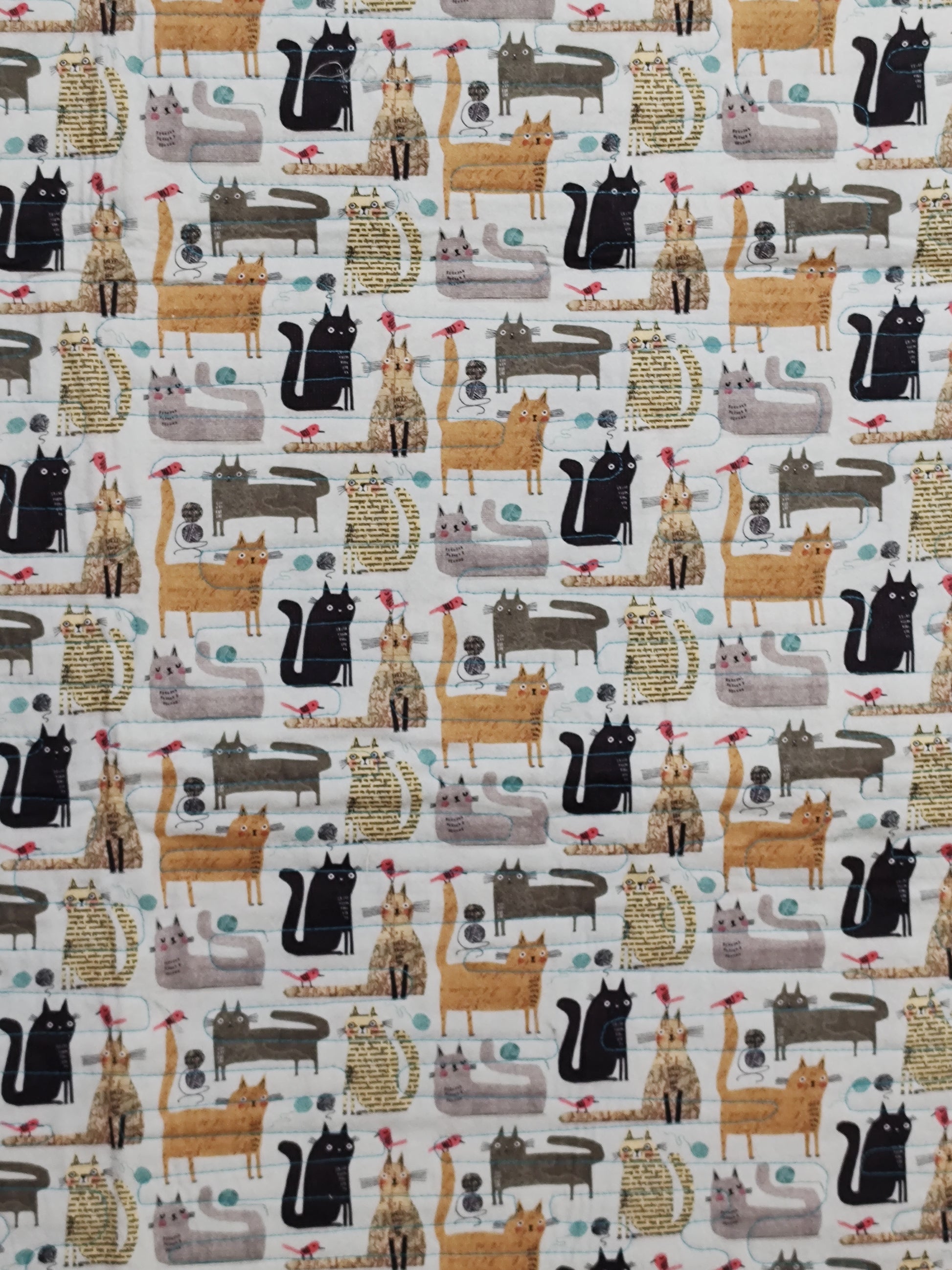 Dogs and Cats Wild World Baby Lap quilt