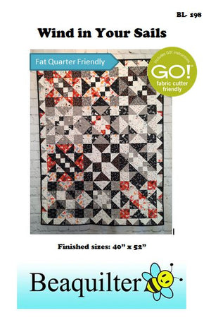 BL198 Wind in your sails Quilt pattern Accuquilt friendly FAT QUARTER PATTERN!