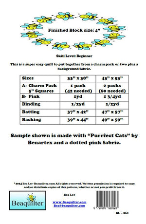 BL261 Windows With a View Charm Pack 5" Quilt pattern Accuquilt  friendly