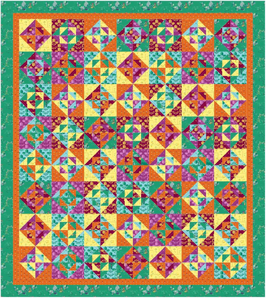 BL289 Wispy Wishes Quilt Kit L Norahs Garden