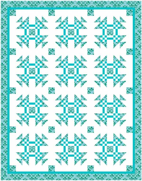 BL210 You're so Fine Quilt Kit LARGE Norahs garden