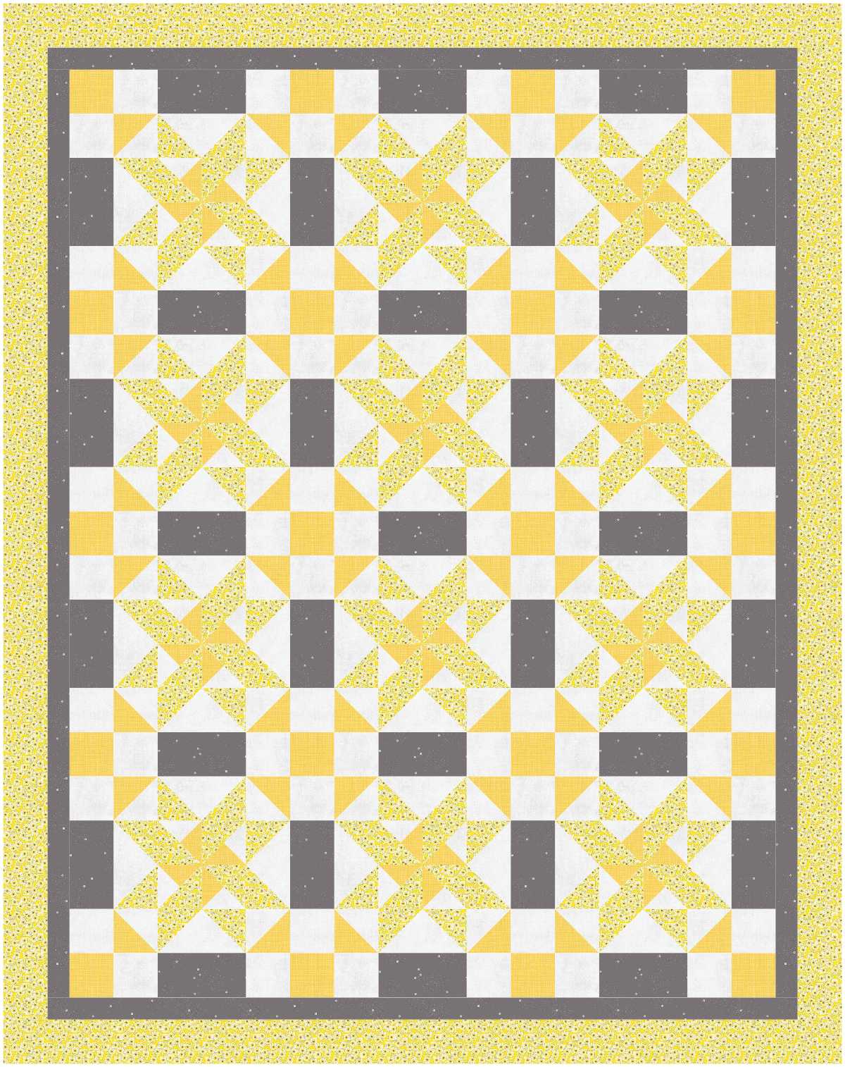 BL153 Zen Garden Quilt Kit LARGE sunflower