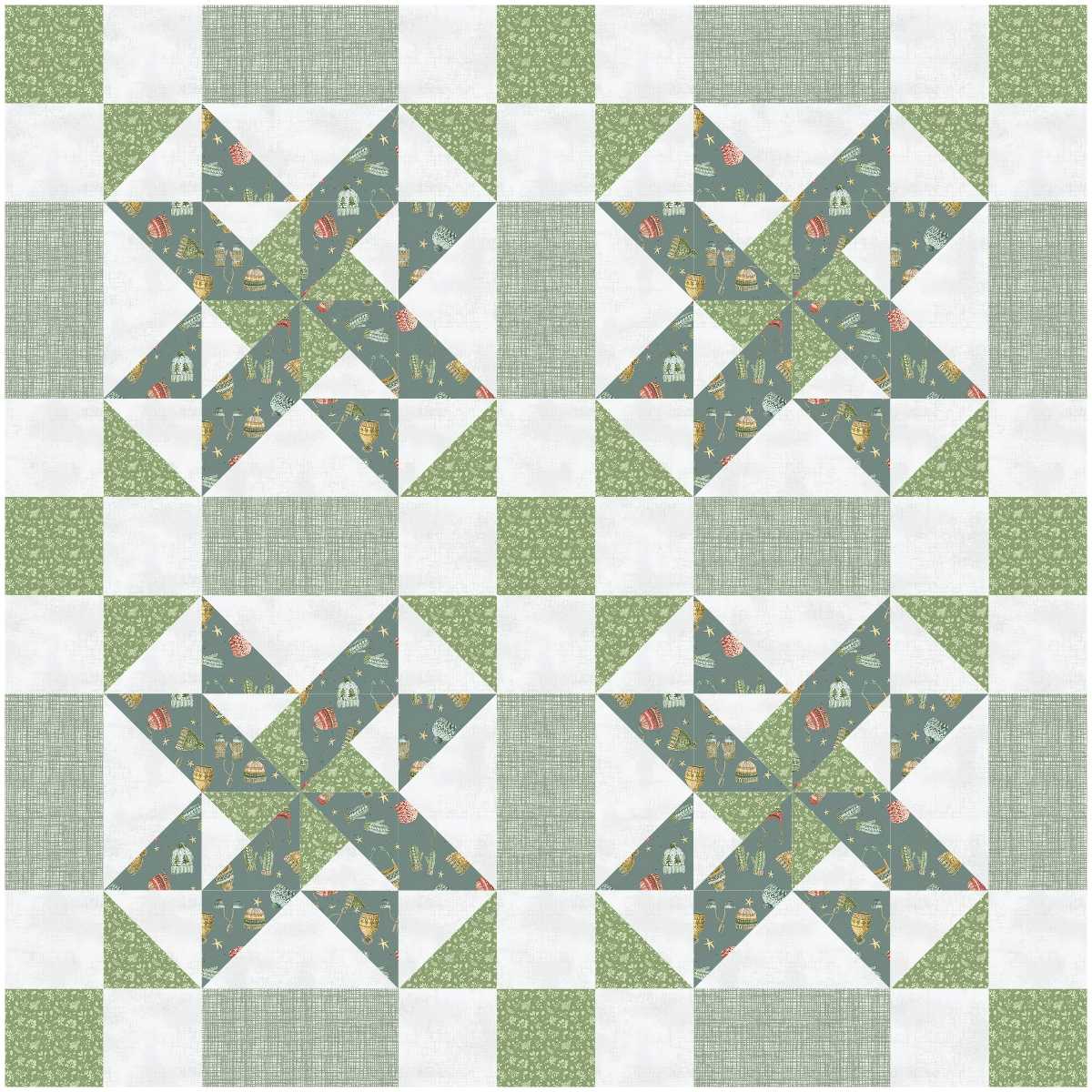 BL153 Zen Garden Quilt Kit SMALL winter