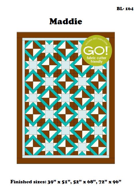 BL 164 Maddie Quilt pattern 3 sizes EASY Accuquilt friendly BL 164 Maddie Quilt pattern 3 sizes EASY Accuquilt friendly